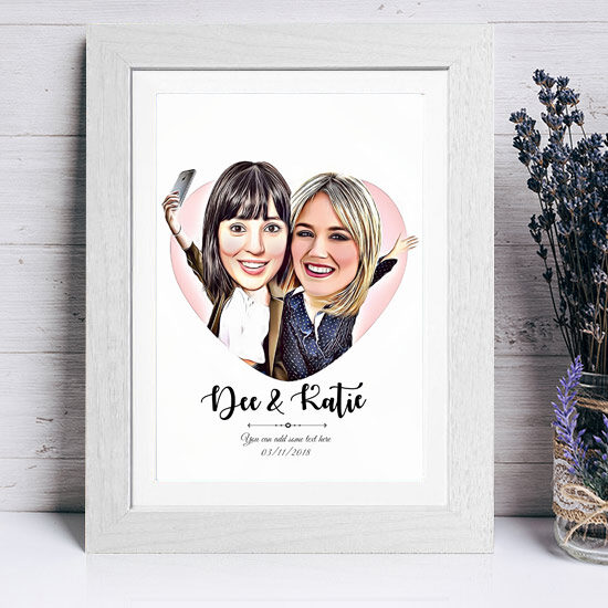 2-Gals-Caricature