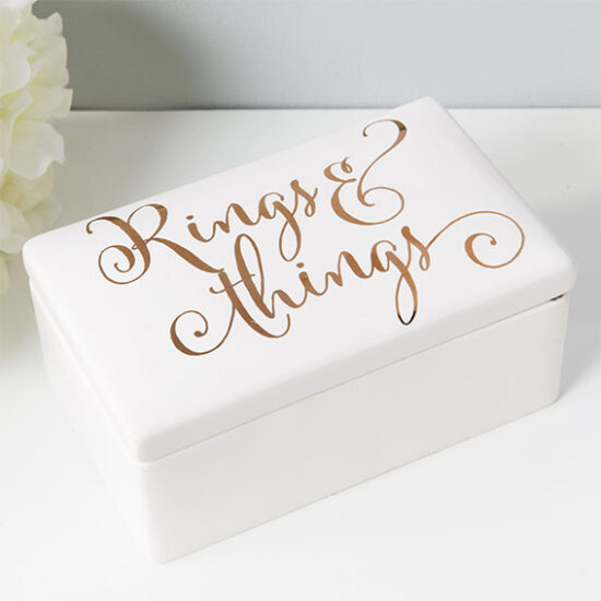 Rings & Things Ceramic Jewellery Box