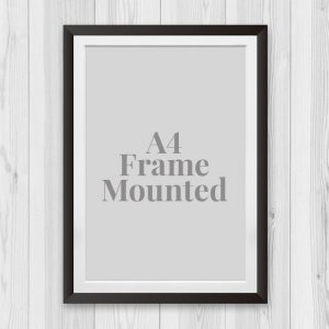 A4 Frame Mounted