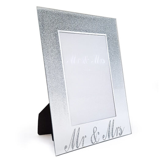 Luxury Glass Mr & Mrs Frame