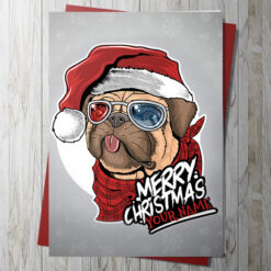 Christmas Pug Card