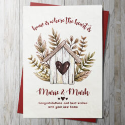 Home is where the heart is - card
