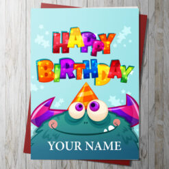 Monster Birthday Card