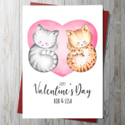 Hello Kitties Valentines Day Card (Personalised)