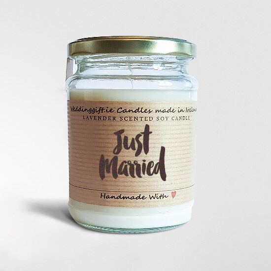 just married candle