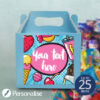 The Blue or Pink Any Text Mixed Treat Box - Personalised