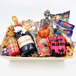 Spooky Sweets, Haunted Candle, and Moët Magic Hamper