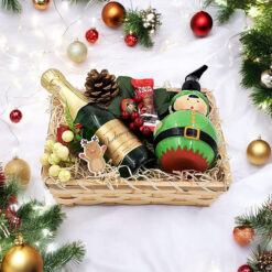 The Mini Christmas Soap & Champagne Hamper